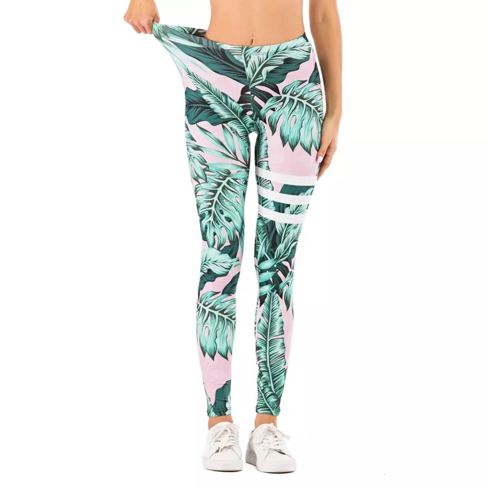 Women Slim Soft White Sport Legging - Picture 5 of 5